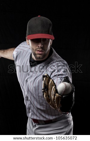 Baseball Player catching  a ball