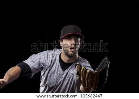 Baseball Player waiting to catch a ball