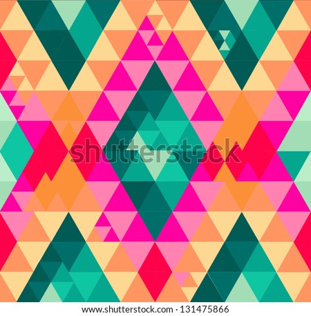 Geometric Vector Seamless Pattern - 131475866 : Shutterstock