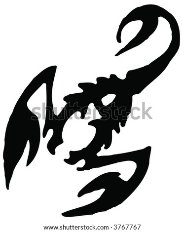 scorpion tattoo pictures. stock vector : Scorpion Tattoo
