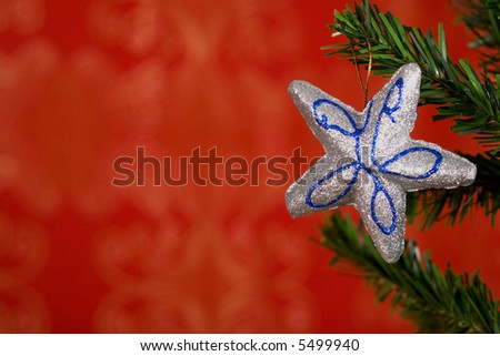 christmas star hanging