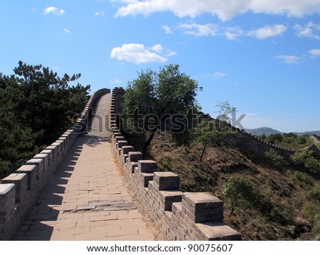 Fake of the Great Wall in Mountain Resort, Chengde, China - UNESCO World Heritage Site