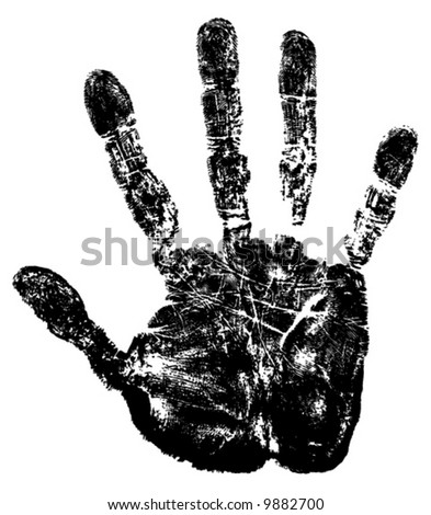 Vector Image Of Hand Print. - 9882700 : Shutterstock