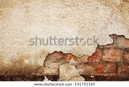 Damaged Wall. Rough Background Texture