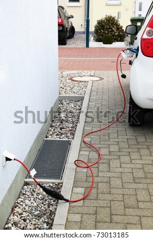 Recharging Car Battery. car charging battery from