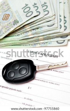 Car sales contract