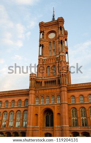 Berlin Town Hall (Rotes Rathaus) in Germany