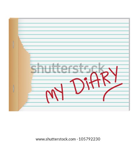 Lined Diary Paper