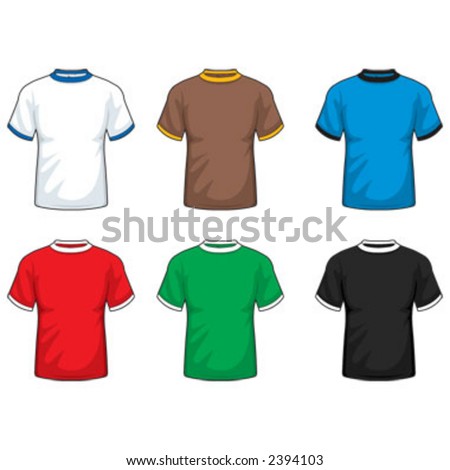 stock vector : Ringer T-shirt