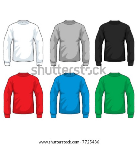 stock vector Long Sleeve Shirts