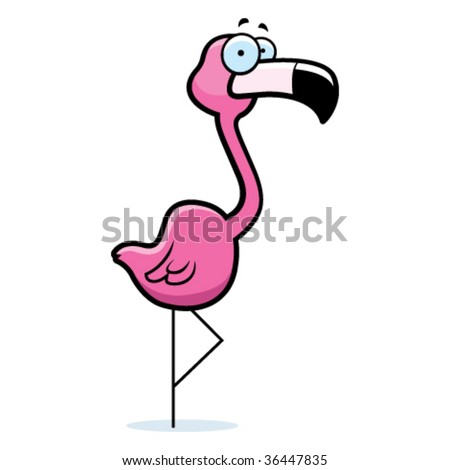 Pink Flamingo Vector