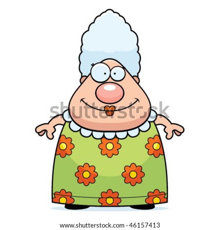 Cartoon Grandma Stock Vector Illustration 46157413 : Shutterstock