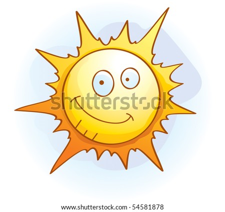 Cartoon Sun Smiling