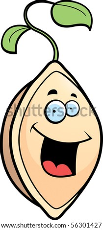  - stock-vector-a-cartoon-sprouting-seed-smiling-and-happy-56301427