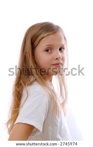 stock photo young blonde girl
