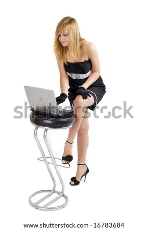 Sharp Dressed Girl And Notebook