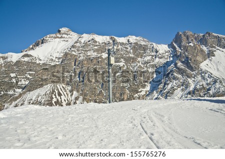 Mountains ski resort Innsbruck Austria - nature and sport background