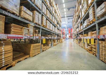 BANGKOK - August 30 , IKEA store in Mega Bangna bangkok thailand on August 30, 2014. Founded in Sweden in 1943, Ikea is the world\'s largest furniture retailer.