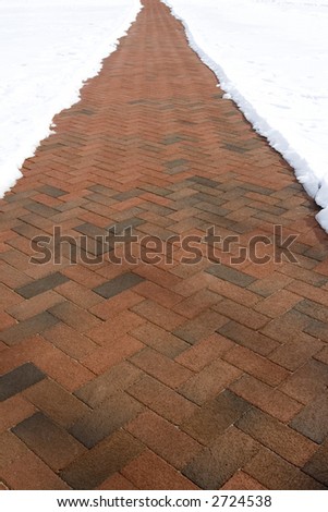Path through snow