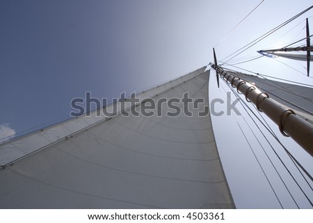 At full sail