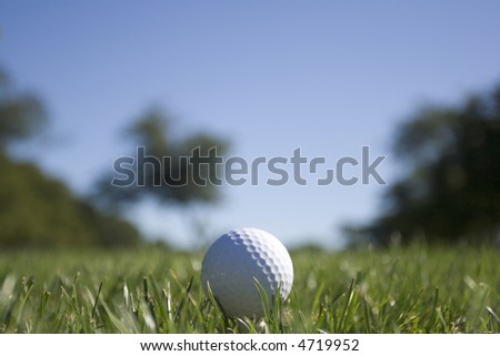 Golf Ball - Landscape Orientation (see 4719955 for Portrait Orientation)
