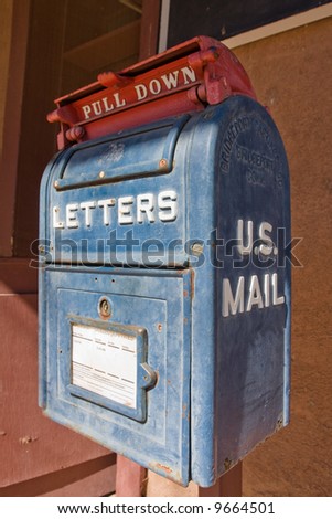Old US Mail box in Lincoln, New Mexico