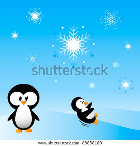 Penguins Having Fun