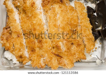 a fried chicken pieces