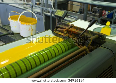 The equipment of printing office ( machine for type )