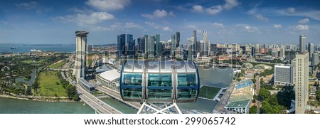 Landscape of Singapore city in day morning time.