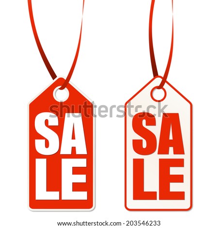 Label with SALE