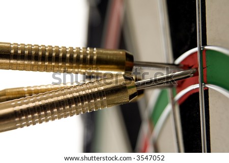 high score at darts - metaphor for success