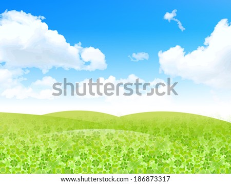 Leaf clover landscape