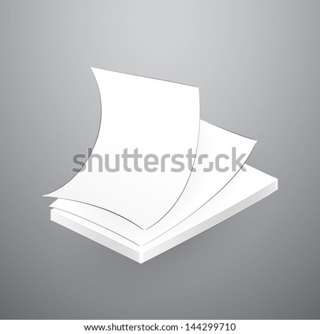 Paper Stack Illustration Paper Stack Illustration