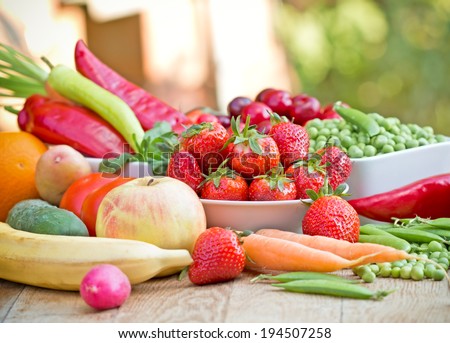 Vegetarian food - healthy diet (healthy food)