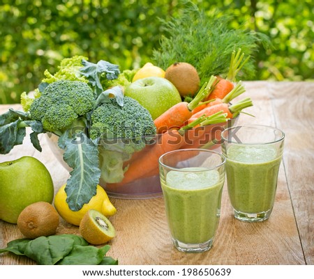 Green smoothie (green juice)