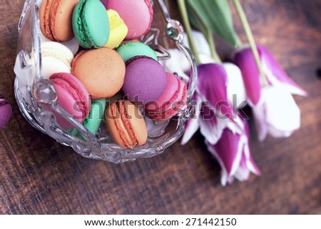 Delicious - tasty colorful biscuits ( cakes)