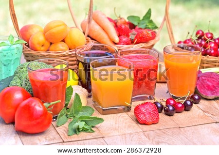 Fruit juice, vegetable juice and mix juices