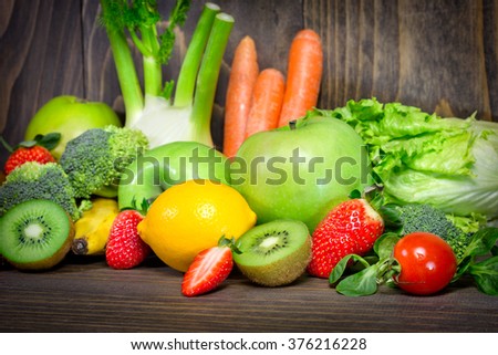Healthy diet is the basis for your health - organic fruits and vegetables