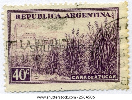 Vintage World Postage Stamp Ephemera argentina (editorial)
