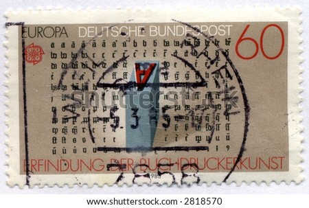 Vintage World Postage Stamp Ephemera (editorial)