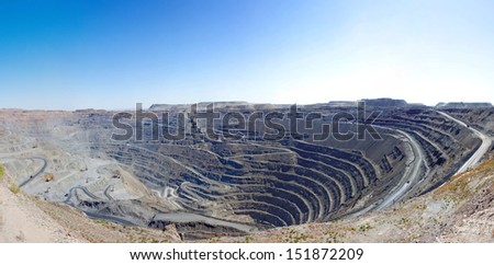 Open pit mine