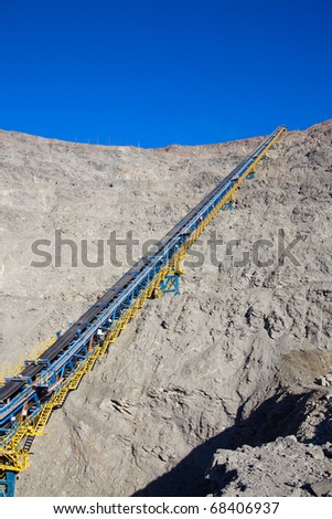 ore conveyor in open pit mining