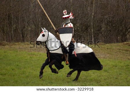 Clipart Knight On Horse. stock photo : Knight on horse