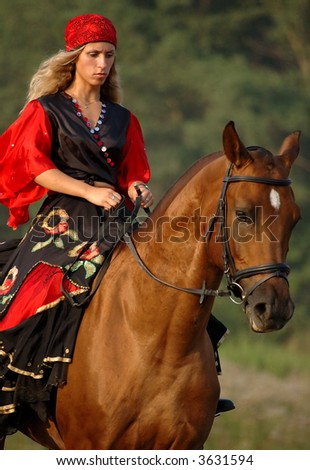 horse show in fancy-dress - Gypsy