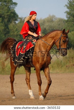horse show in fancy-dress - Gypsy