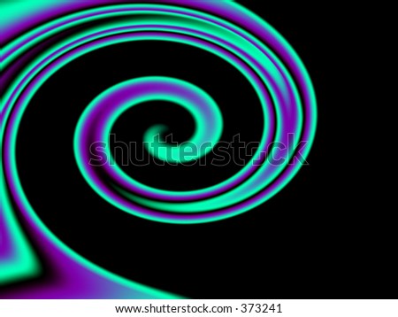 abstract teal swirl