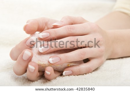 beautiful healthy hands with perfect manicure
