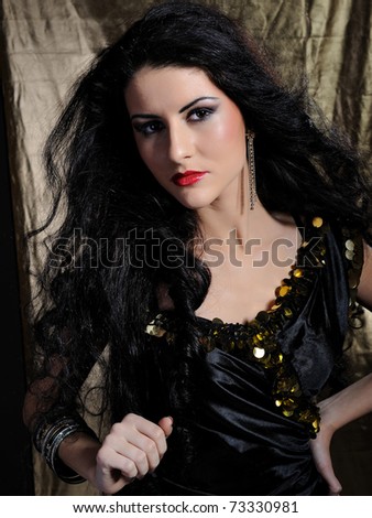 Black Woman with Long Hair