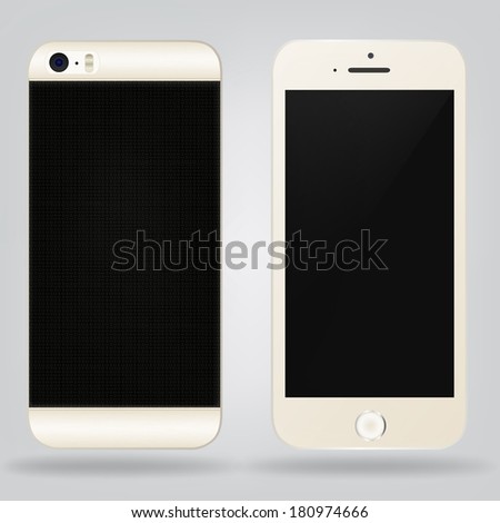 Vector carbon smartphone Vector carbon smartphone
